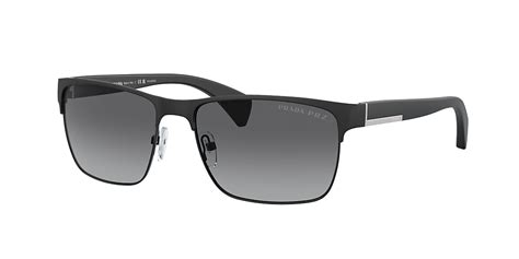 Prada PR 51OS Conceptual 58 Polarized Grey Gradient 